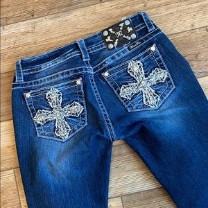 Women’s Miss Me, blue denim, sz 28, inseam 31 boot